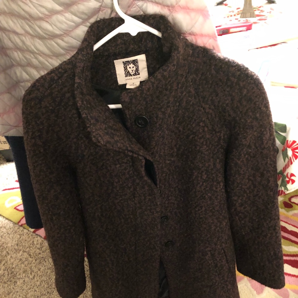 Ann Klein midi dress coat